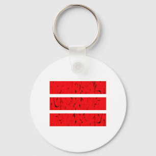 Cool 3 Line Symbol Uniformity & Harmony Colourfu Key Ring