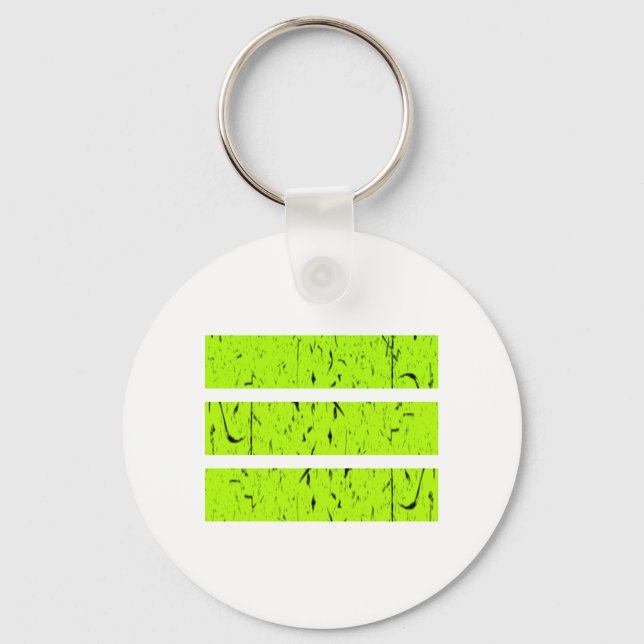 Cool 3 Line Symbol | Uniformity & Harmony Colourfu Key Ring (Front)