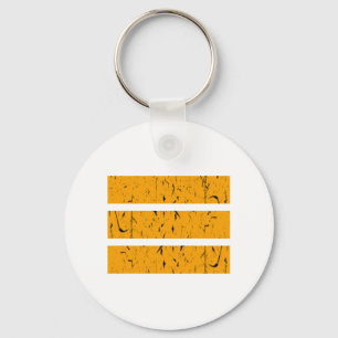Cool 3 Line Symbol   Uniformity & Harmony Colourfu Key Ring