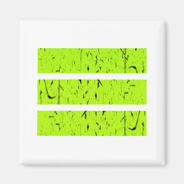 Cool 3 Line Symbol | Uniformity & Harmony Colourfu Magnet (Front)