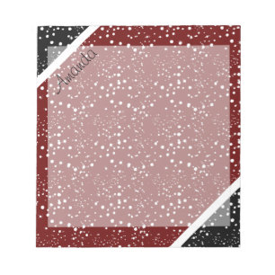 Cool 3 tone design personalised notepad