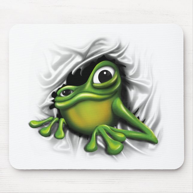 Cool 3d frog mouse mat (Front)