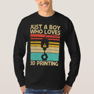 Cool 3d Print For Boys Men 3d Printer Printing T-Shirt