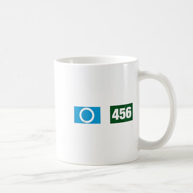 Cool 456 Code Number O Say Yes Illustration Graphi Coffee Mug (Right)