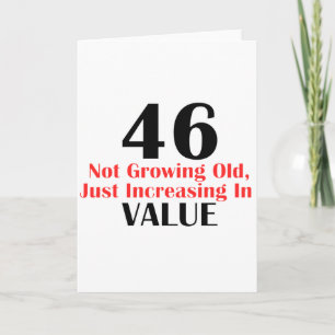 COOL 46 YEARS OLD BIRTHDAY DESIGNS CARD