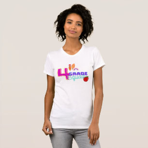 Cool 4th Grade school Squad Crew Team T-Shirt