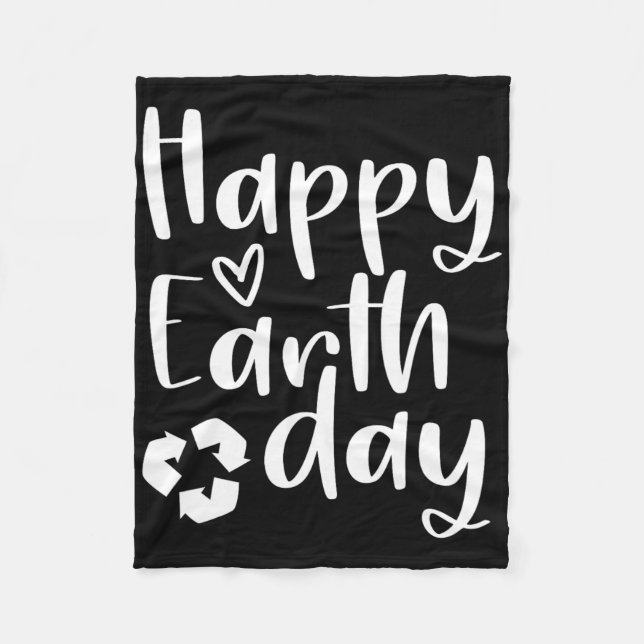 Cool 52th Planet Anniversary World Teacher Happy E Fleece Blanket (Front)