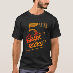 Cool 5th Grade Rocks Teacher Back To School T-Shirt