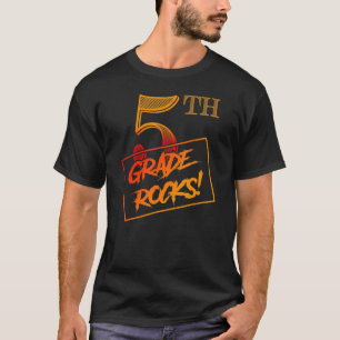 Cool 5th Grade Rocks Teacher Back To School T-Shirt