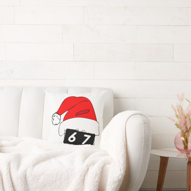 Cool 67 Christmas Pillow. Cushion (Couch)