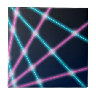 Cool 80s Laser Light Show Background Retro Neon Tile