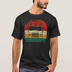 Cool 80s Vibe School Bus Driver Retro Vintage Appa T-Shirt