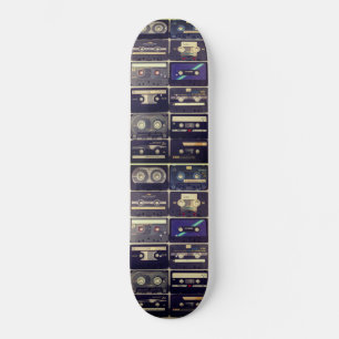 Cool 80s vintage cassette skateboard deck