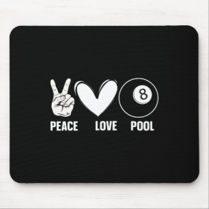 Cool 8 Ball Pool Lover Design For Men Women Billia Mouse Mat