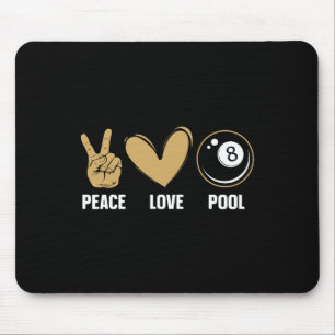 Cool 8 Ball Pool Lover Design For Men Women Billia Mouse Mat