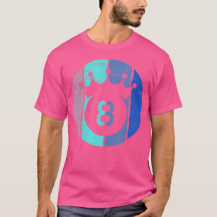 Cool 8 Crown Billiard Pool Billiard Players T-Shirt