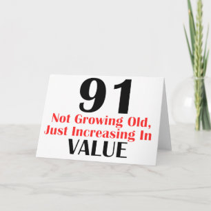 COOL 91 YEARS OLD BIRTHDAY DESIGNS CARD