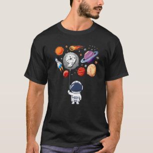 Cool 9 Years Old Birthday Boy Astronaut Birthday T-Shirt