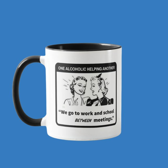 Cool AA NA Sponsor Sponsee Birthday Coffee or Tea  Mug (Creator Uploaded)