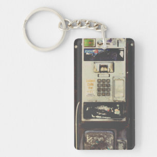 Cool Abandoned Payphone Key Ring