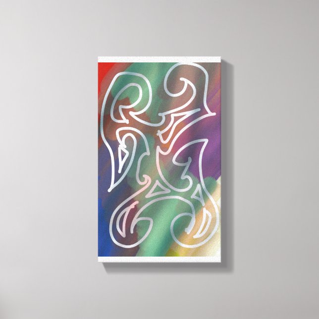 Cool abstract art canvas print (Front)