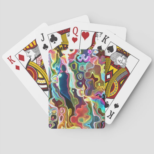 Cool Abstract Background Playing Cards (Back)