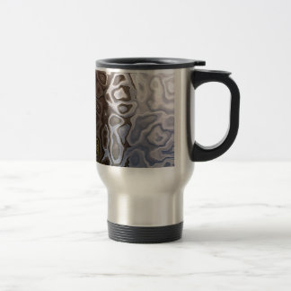 Cool Abstract Brown, Grey, Travel Mug