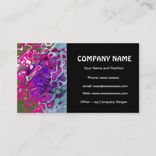 Cool Abstract Business Card (Front)