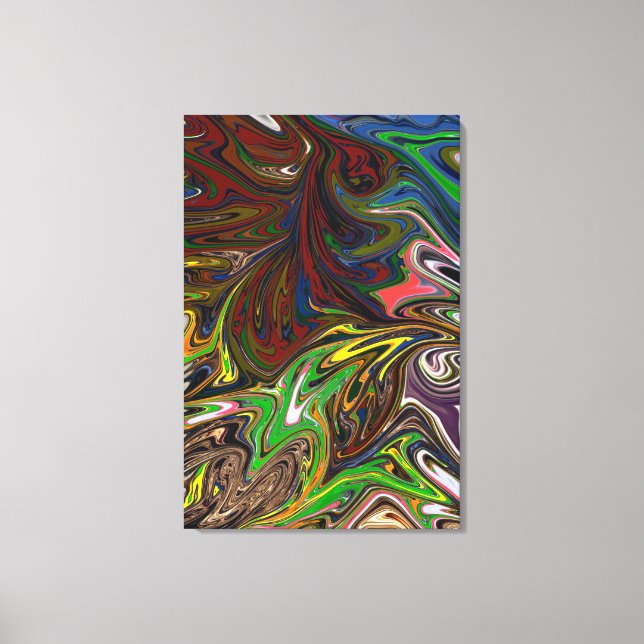 Cool abstract pattern canvas print (Front)
