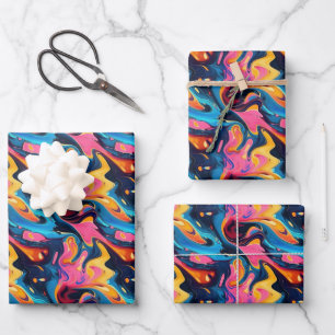 Cool abstract pattern party  wrapping paper sheet