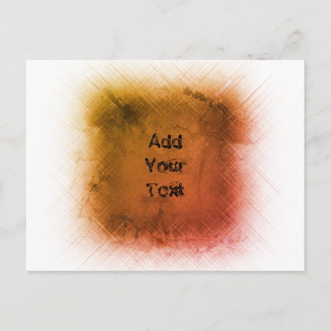 COOL Abstract Rustic Postcard (Front)