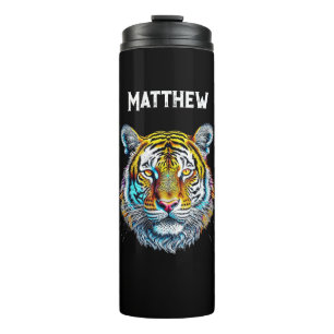 Cool Abstract Tiger Face Personalised Thermal Tumbler