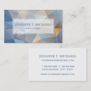 Cool Abstract Triangle Pattern Business Card
