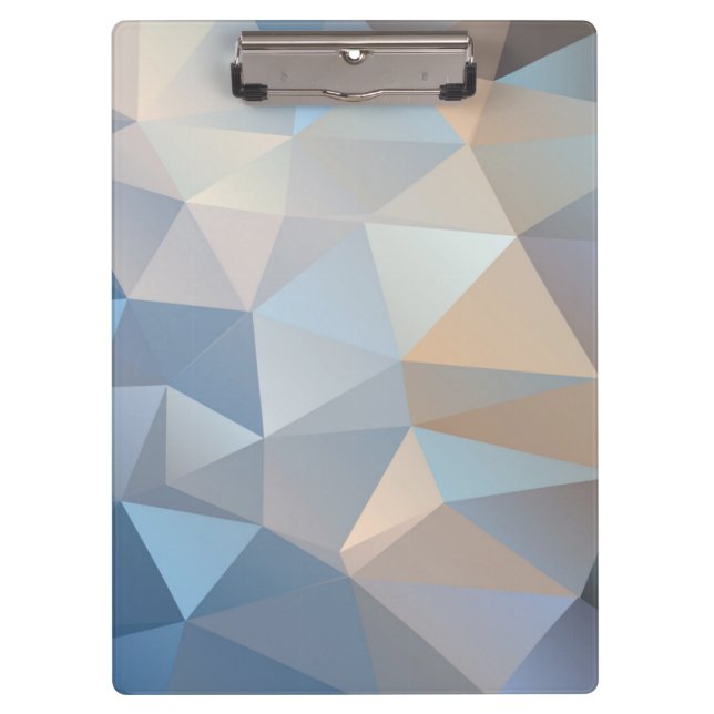 Cool Abstract Triangle Pattern Clipboard (Front)
