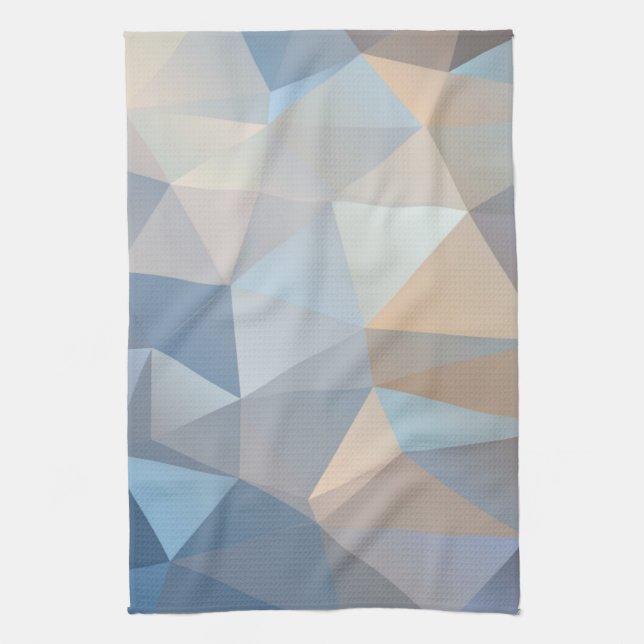 Cool Abstract Triangle Pattern Tea Towel (Vertical)