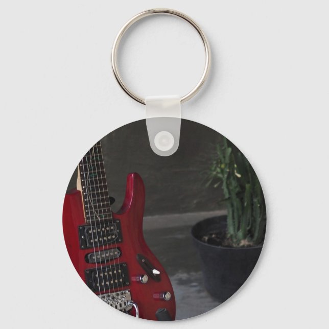 Cool Acoustic Guitar Key Ring (Front)