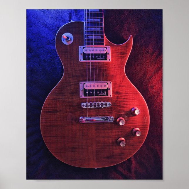 Cool Acoustic Guitar Poster (Front)