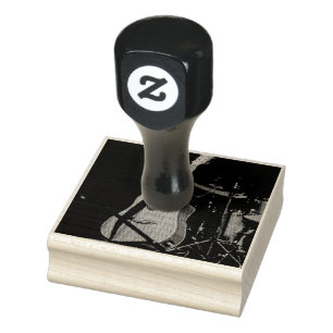 Cool Acoustic Guitar Rubber Stamp