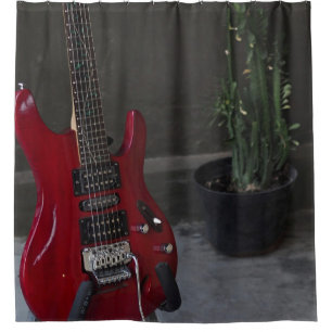 Cool Acoustic Guitar Shower Curtain
