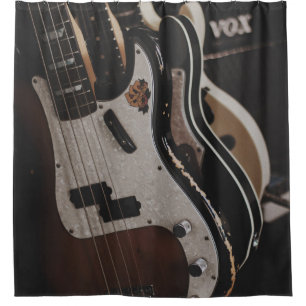 Cool Acoustic Guitar Shower Curtain