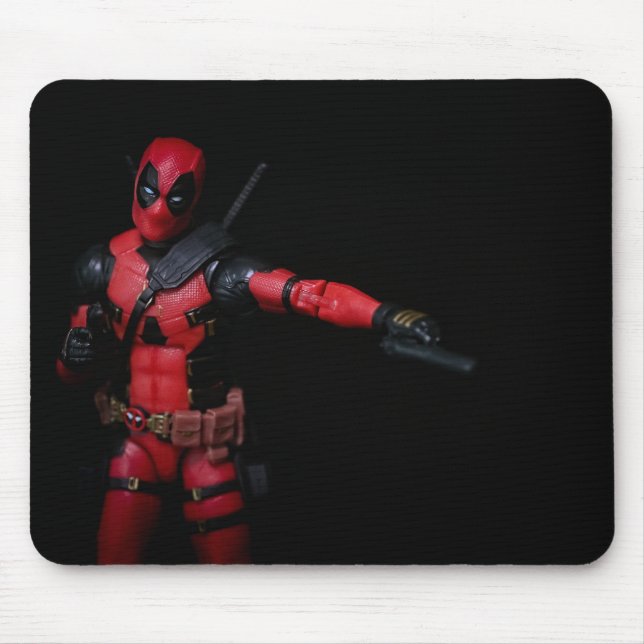 Cool Action Figure Superhero Mouse Mat (Front)