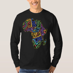 Cool Africa Map African Africans Geography World T-Shirt
