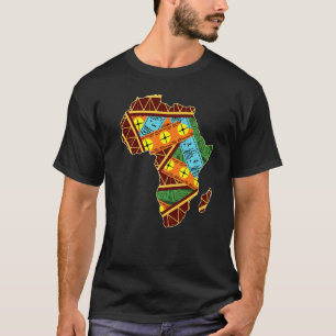 Cool Africa Map African Africans Geography  World  T-Shirt
