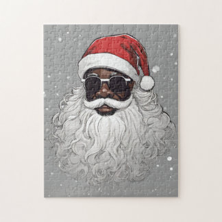Cool African American Black Santa Jigsaw Puzzle