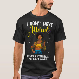 Cool African Design For Women Girls Black African  T-Shirt