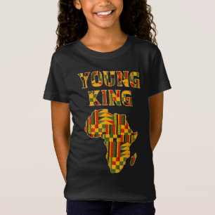 Cool African Kente Art Men Boys Kids African Ameri T-Shirt