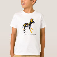 Cool African wild dog- -Endangered animal graphic