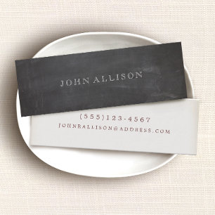 Cool Aged Vintage Guy's Black Calling Card