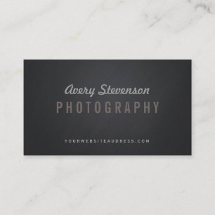 Cool Aged Vintage Typography Hip Photographer Business Card