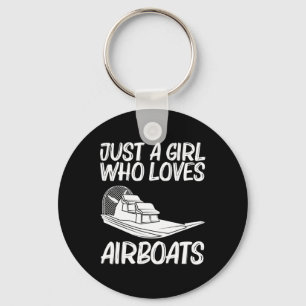 Cool Airboat Gift For Girls Mum Airboat Racing Air Key Ring